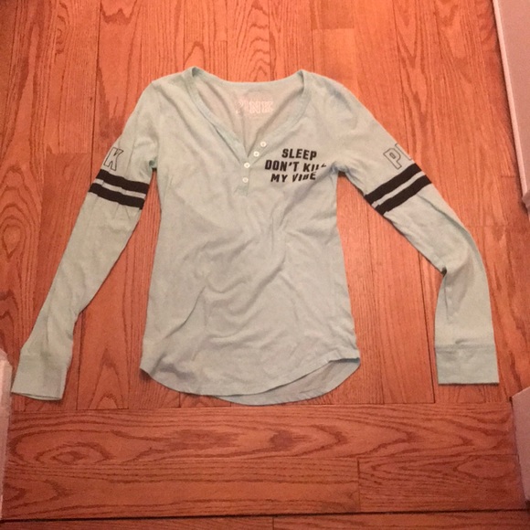 PINK Victoria's Secret Other - Victoria’s Secret Pink Sleep Shirt Henley